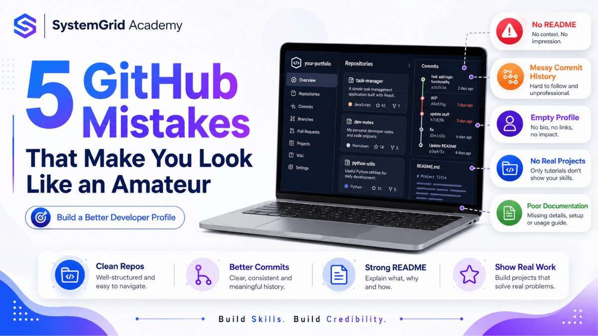 5 GitHub Mistakes That Make You Look Like an Amateur